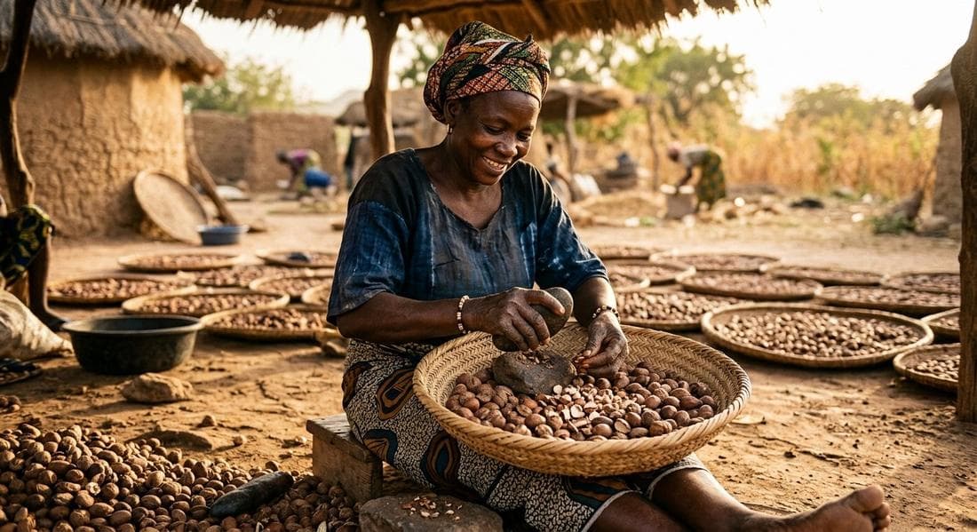 Shea nut processing in Nigeria